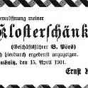 1901-04-15 Kl Klosterschenke
